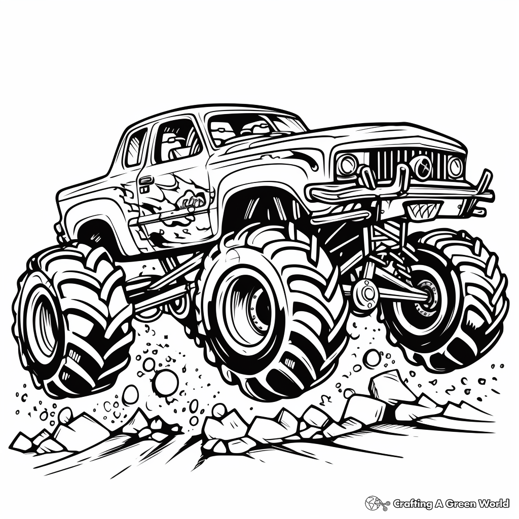 printable truck coloring pages