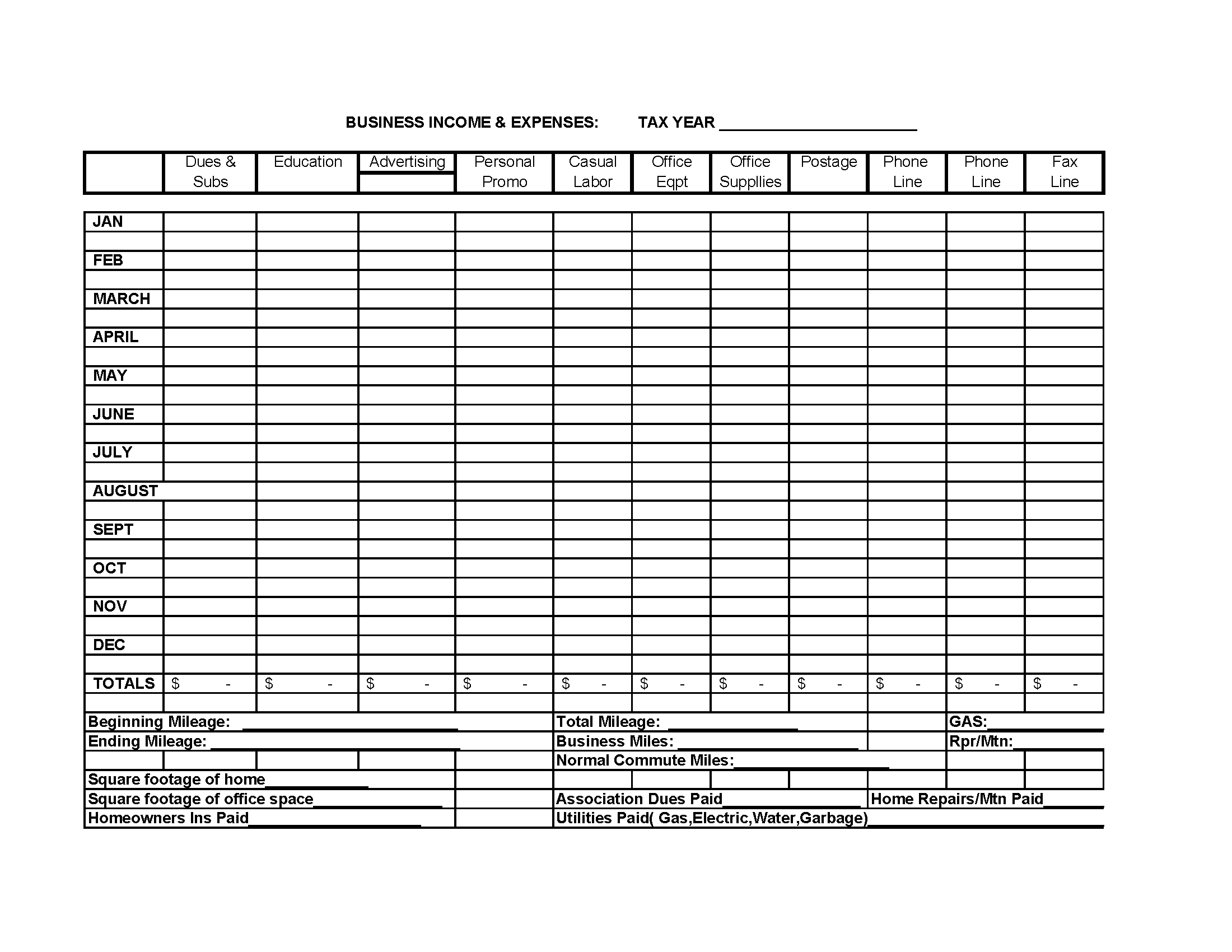 Monthly Business Income And Expense Worksheet Excel Phillipzietrapcucu1987 s Ownd