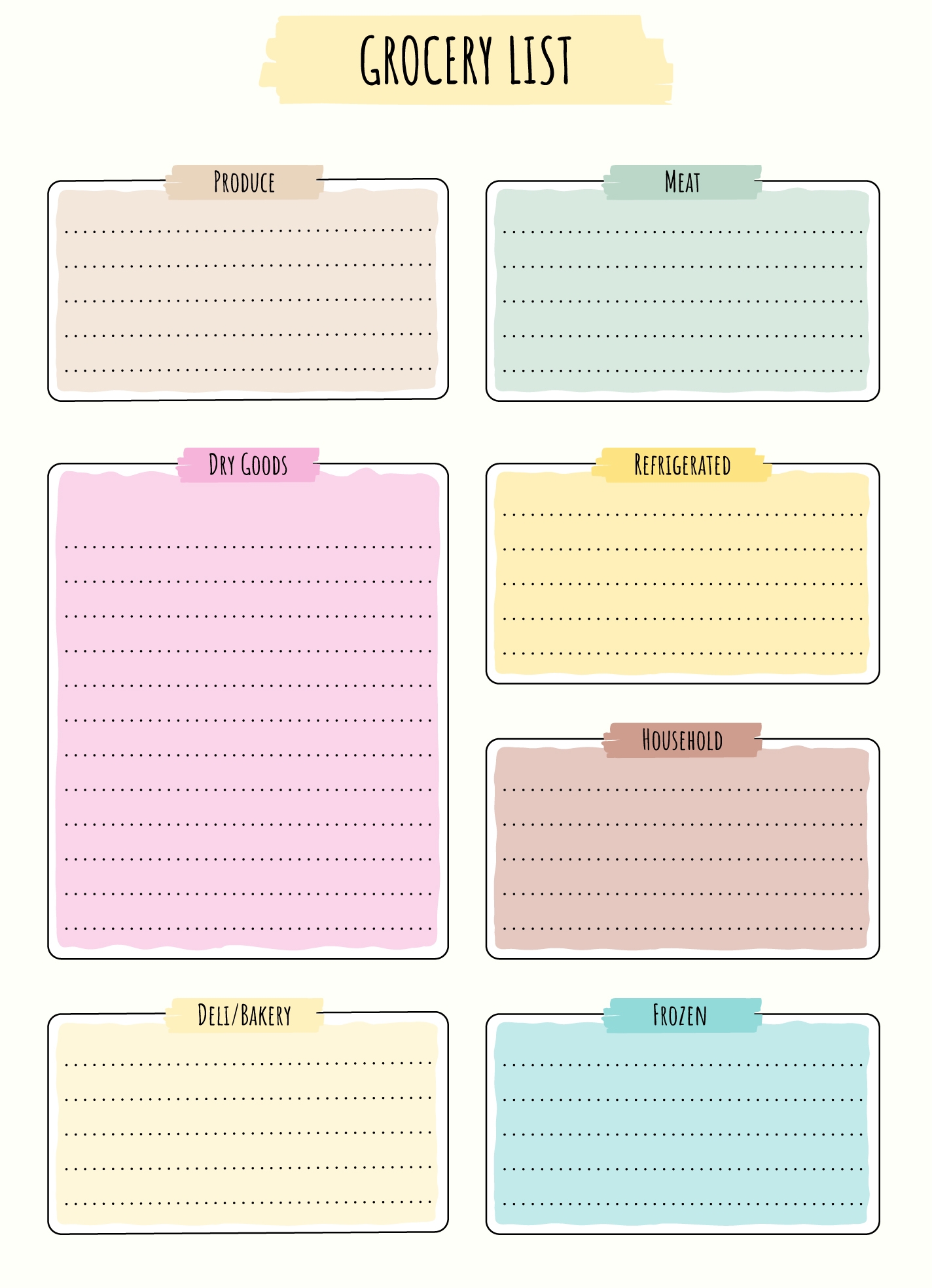 weekly meal plan template google sheets