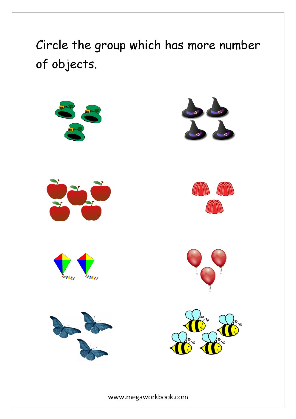 more or less worksheets
