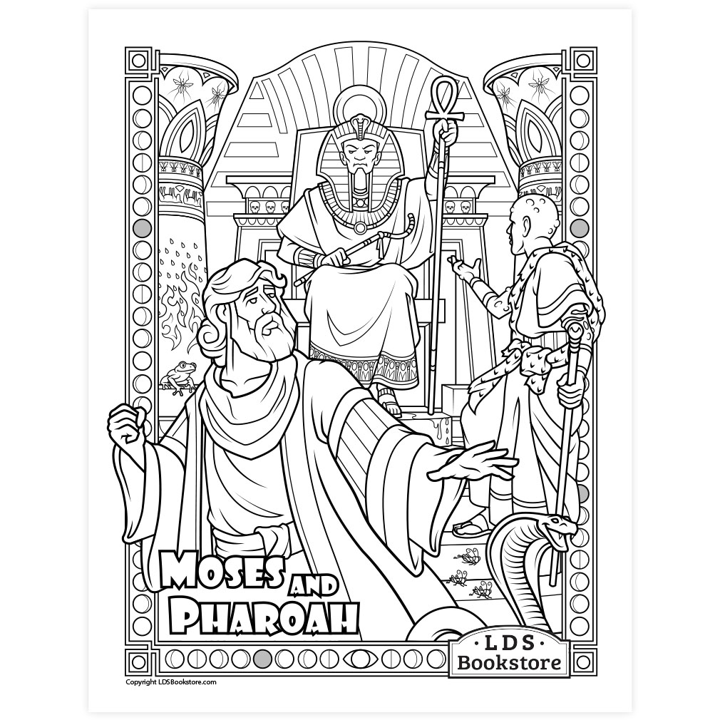 coloring pictures of moses