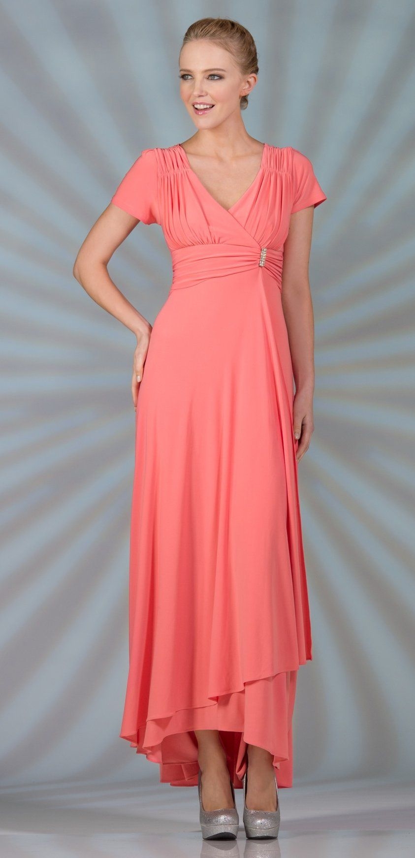 Mother Of The Bride Dresses Coral Color Top