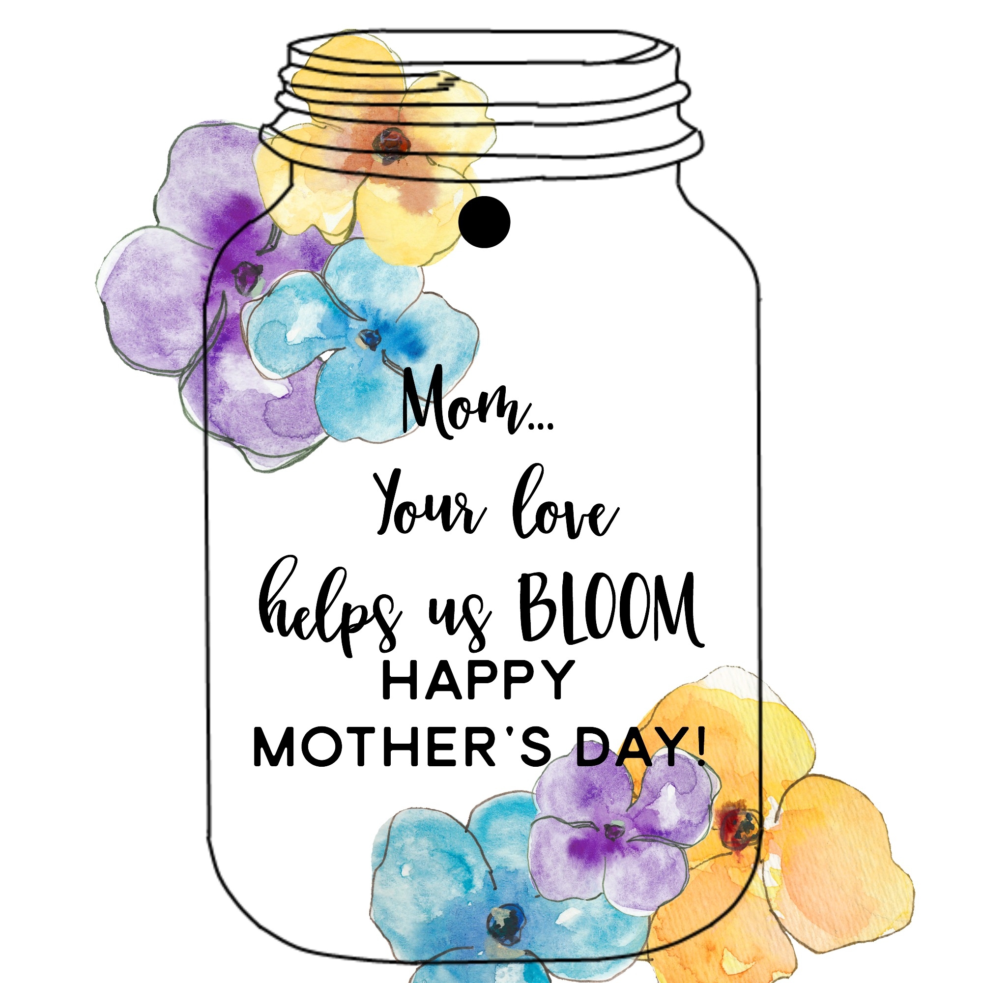 free printable mason jar template