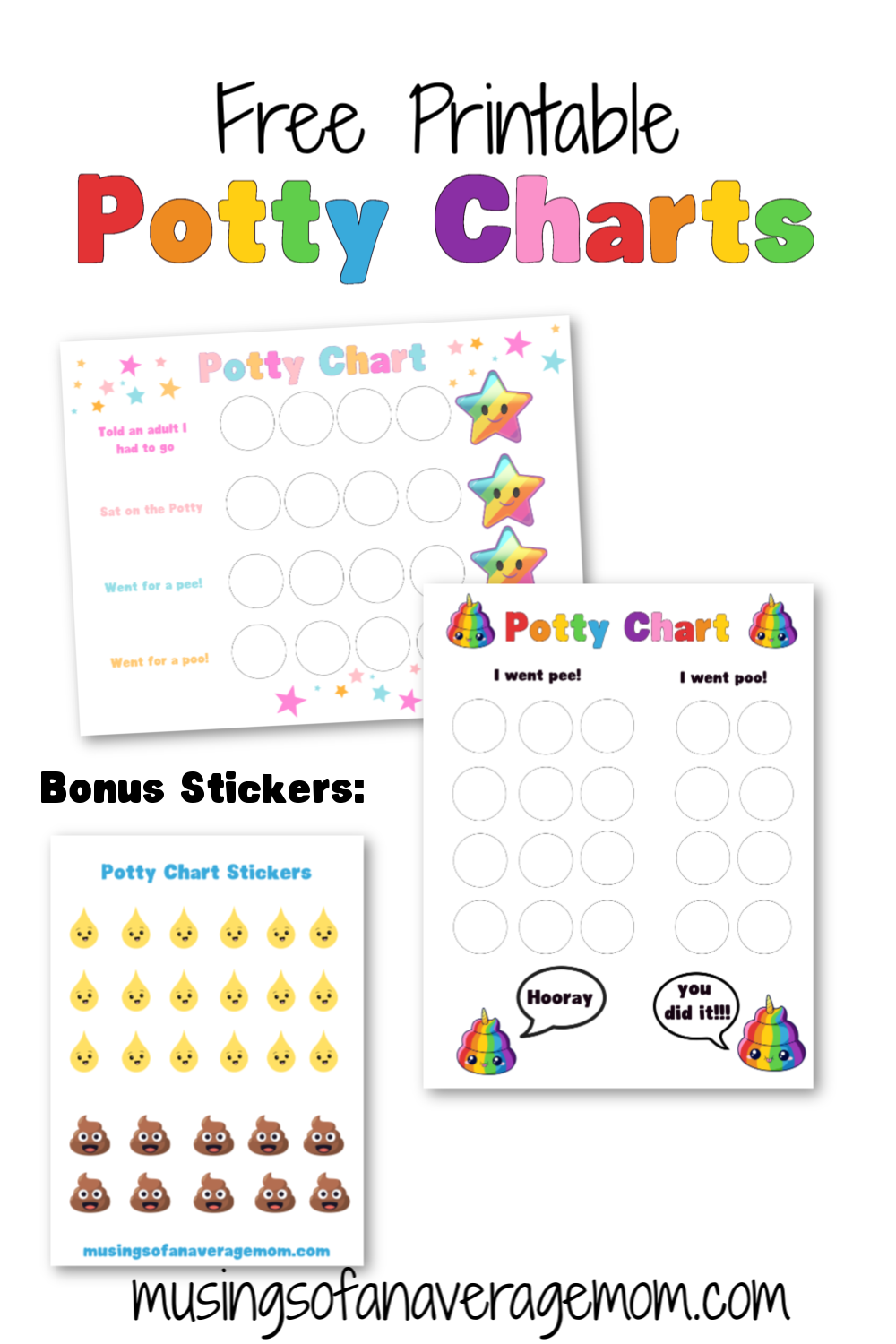 potty chart free printable