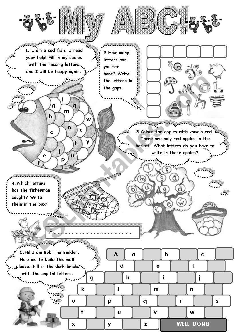 esl activities worksheets
