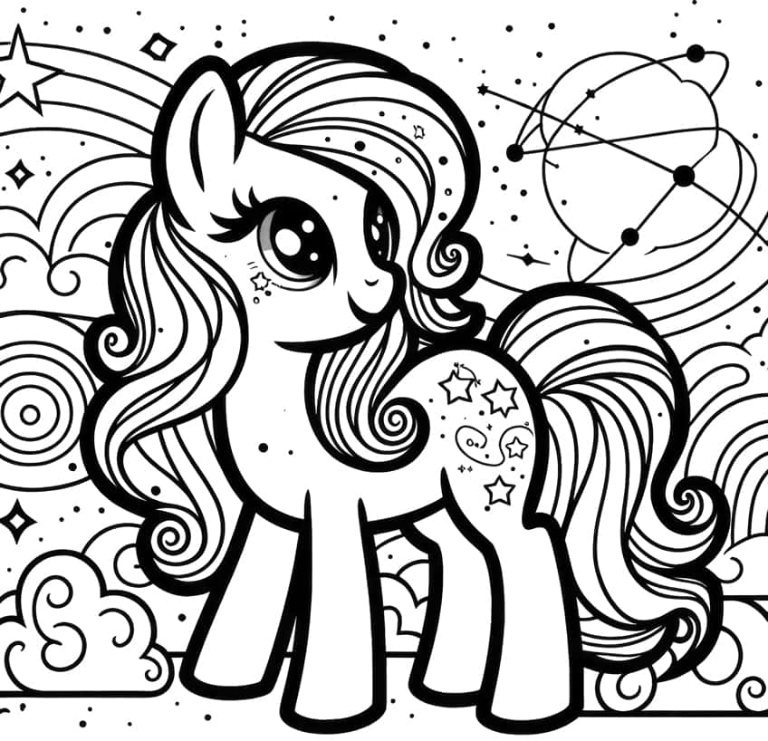 my little pony printable color pages