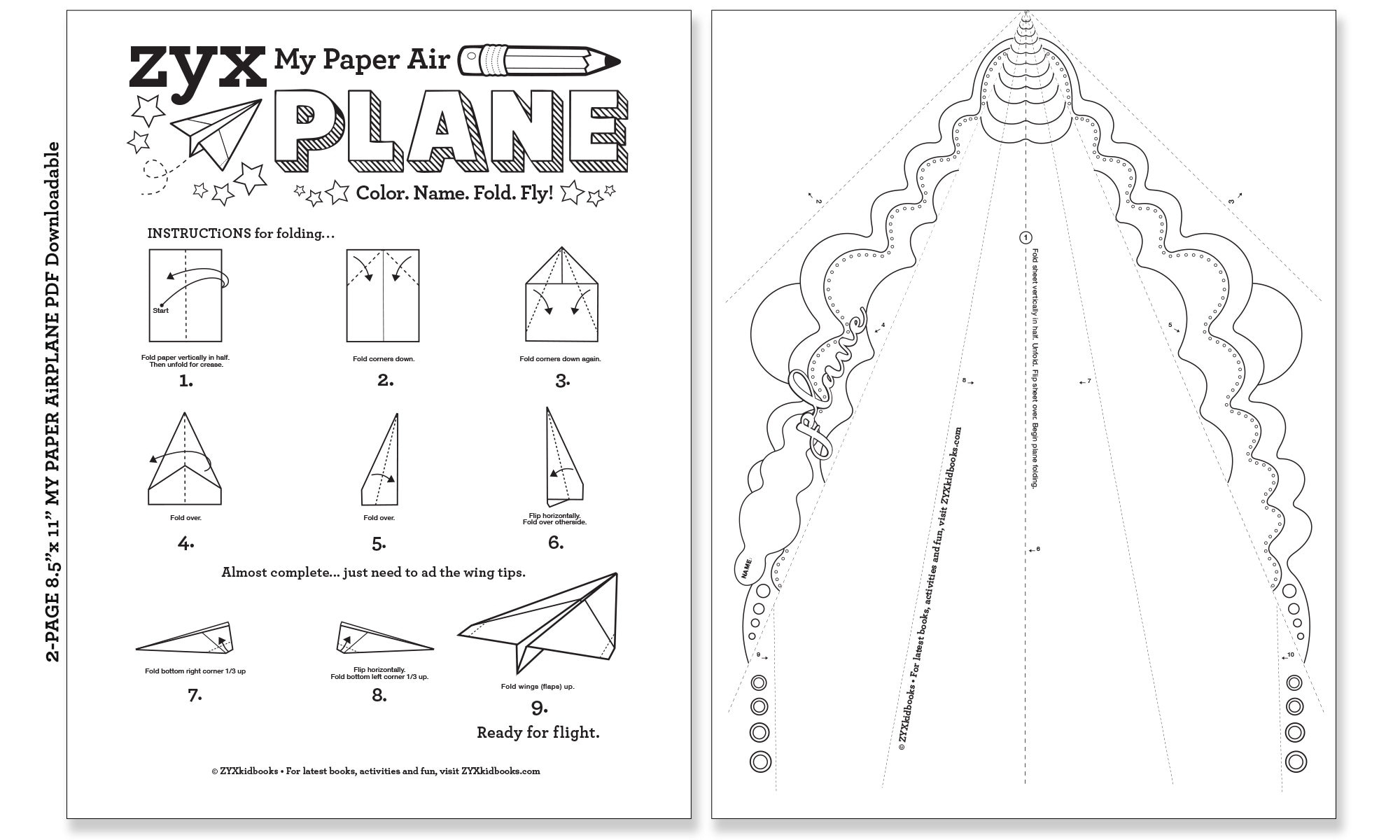 free printable paper airplane templates pdf
