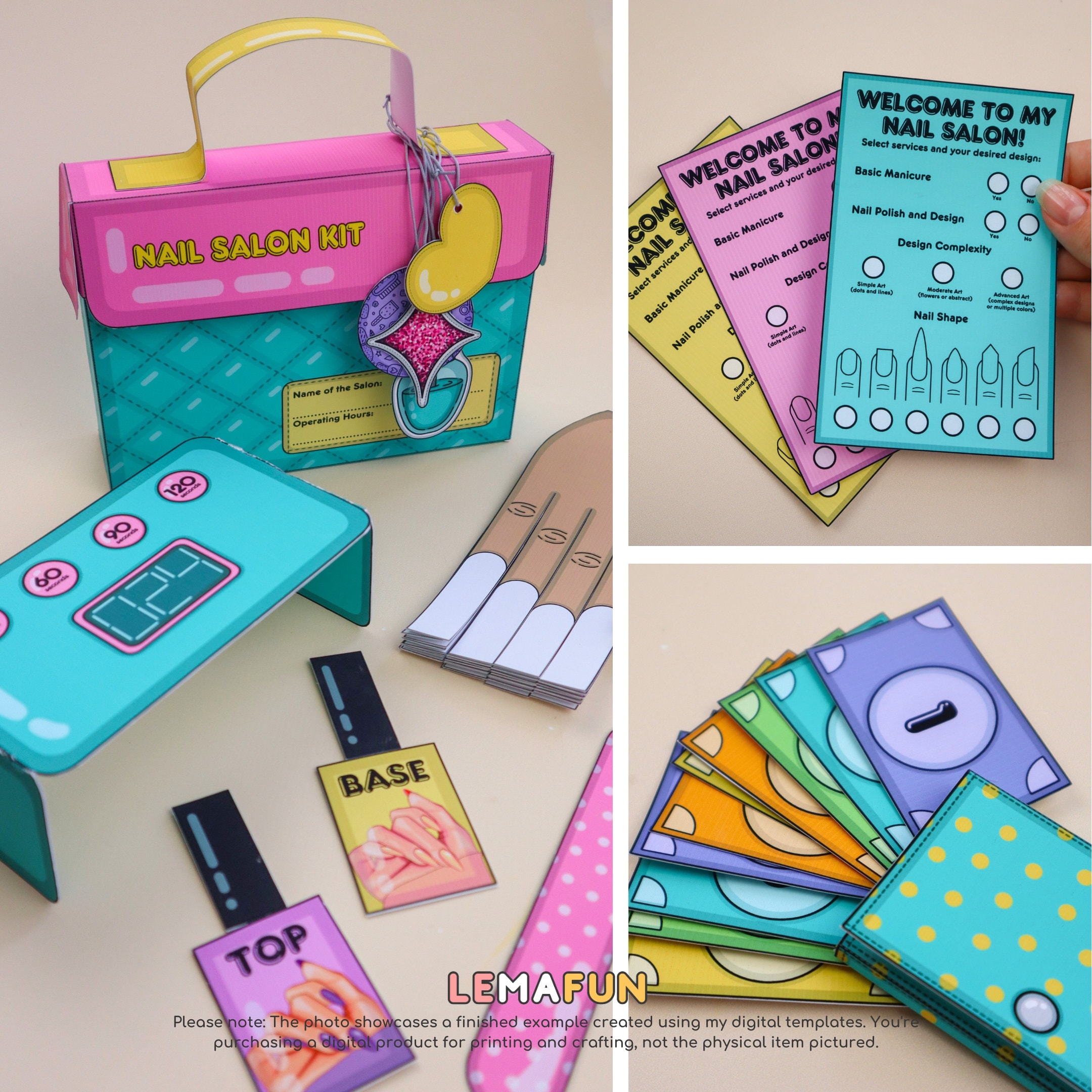 paper nails printable