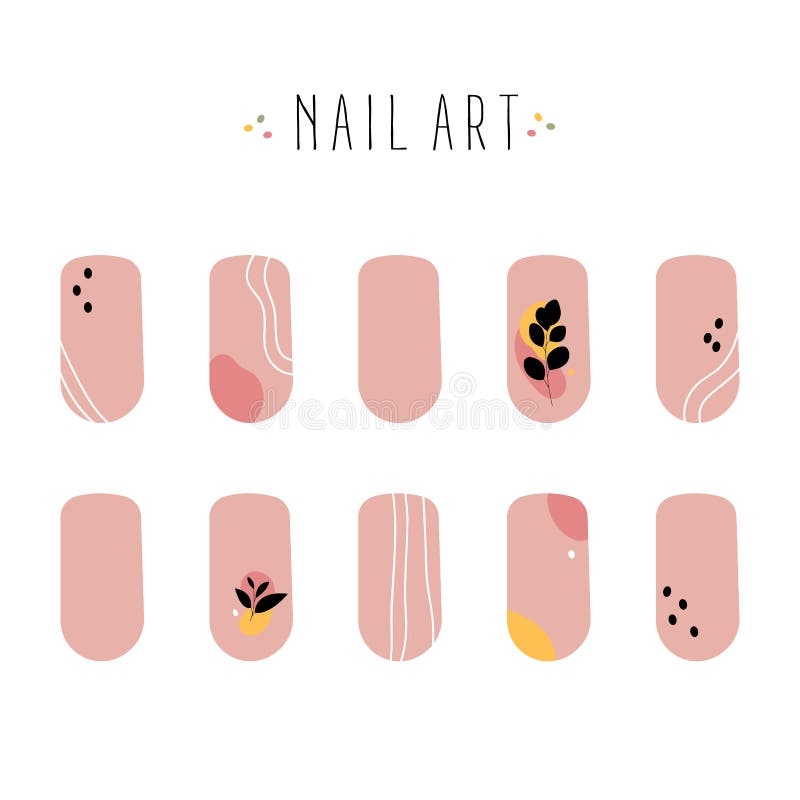Nail Stickers Stock Illustrations 804 Nail Stickers Stock 