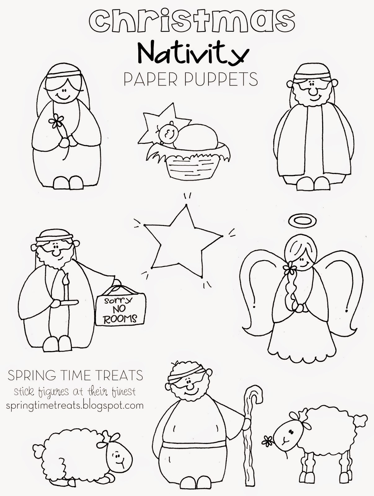 free nativity printables