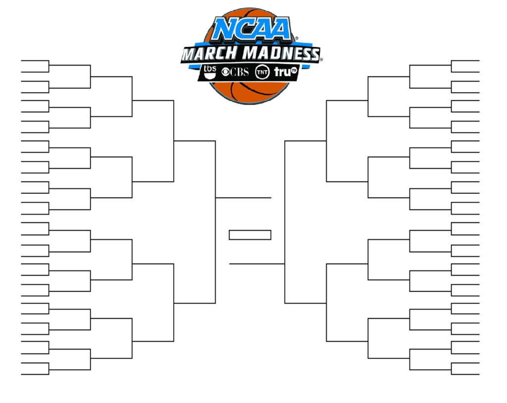 NCAA Tournament Bracket In PDF Printable Blank And Fillable Worksheets Library