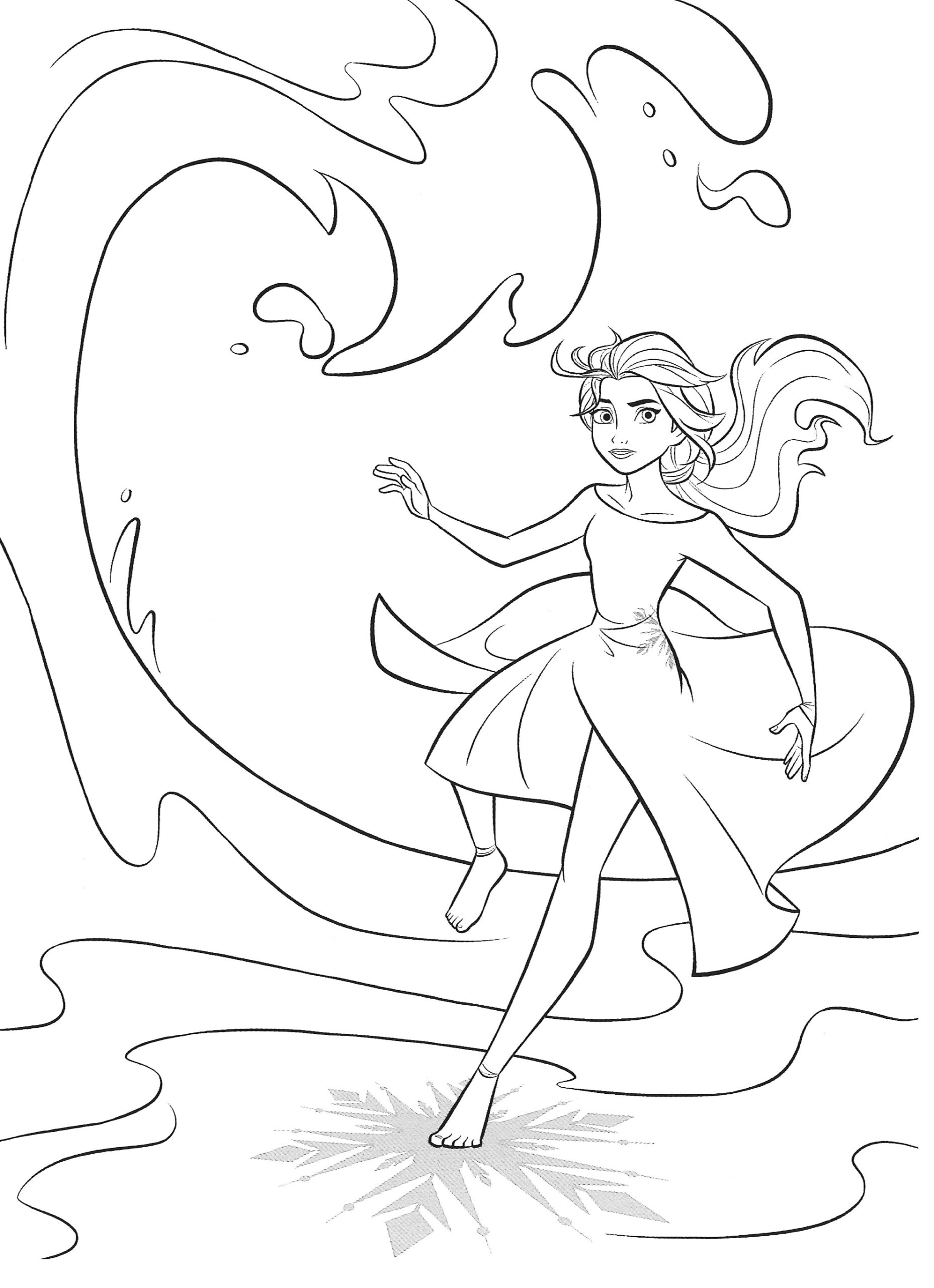 frozen elsa coloring pictures