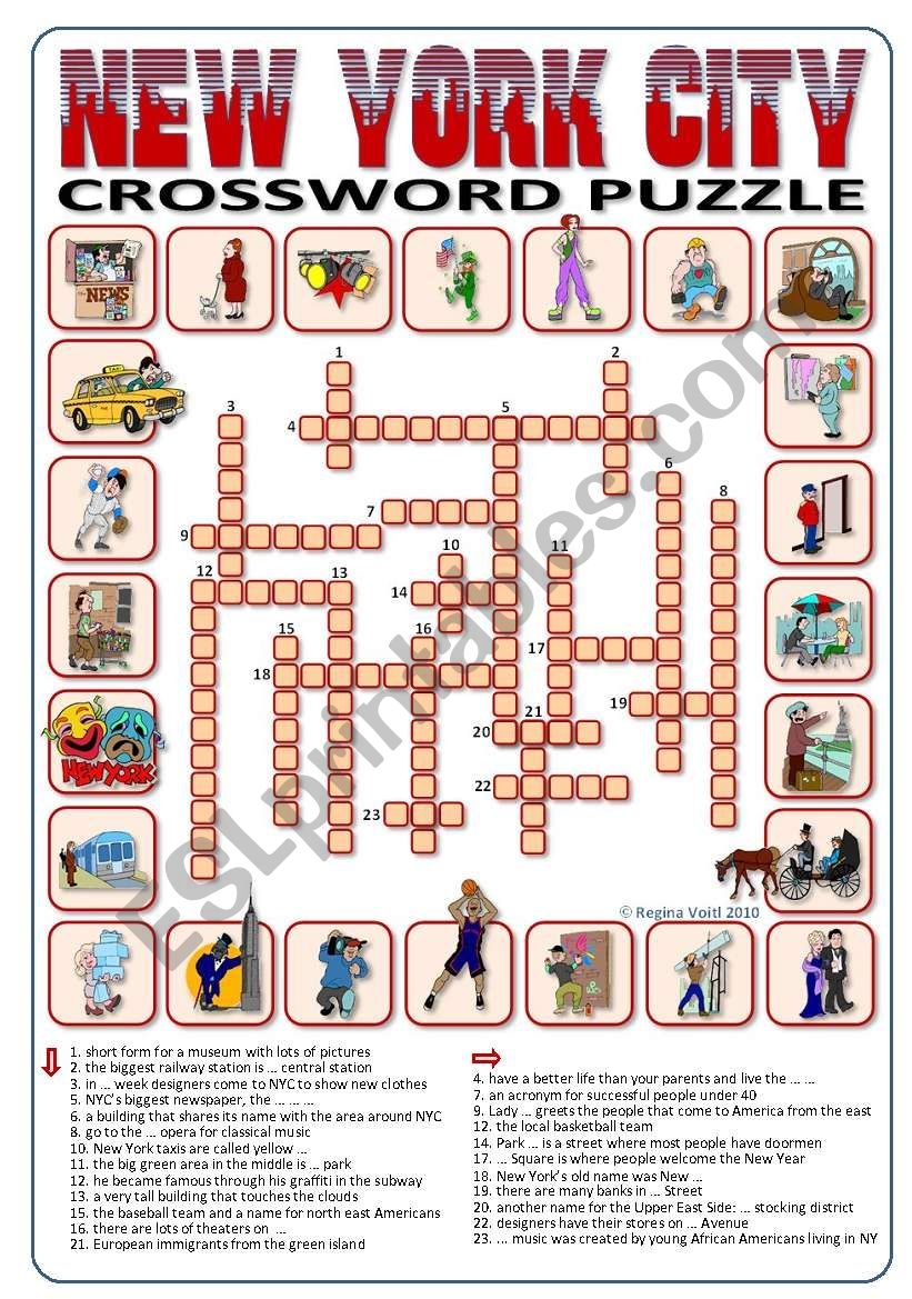 new york crossword puzzle printable