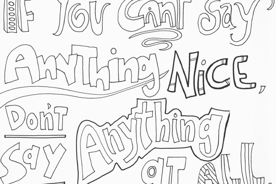 No Bullying Coloring Pages CLASSROOM DOODLES