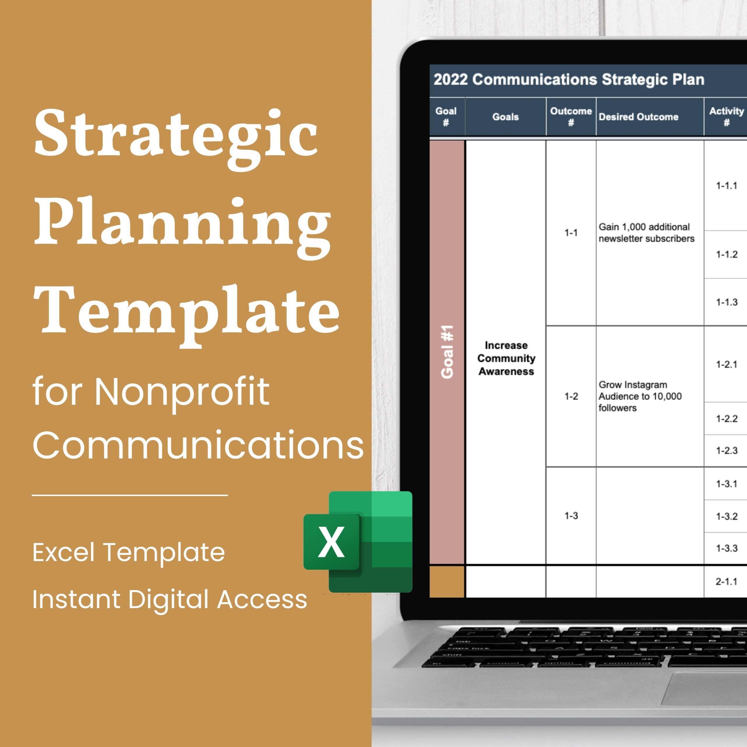 strategic plan for nonprofit template