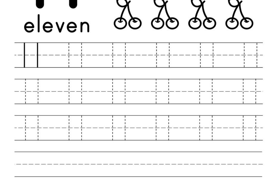 Number 11 Worksheet Kindergarten Worksheets Library
