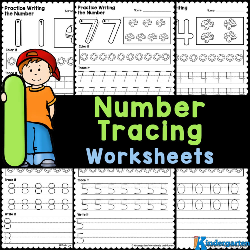 free printable number tracing sheets