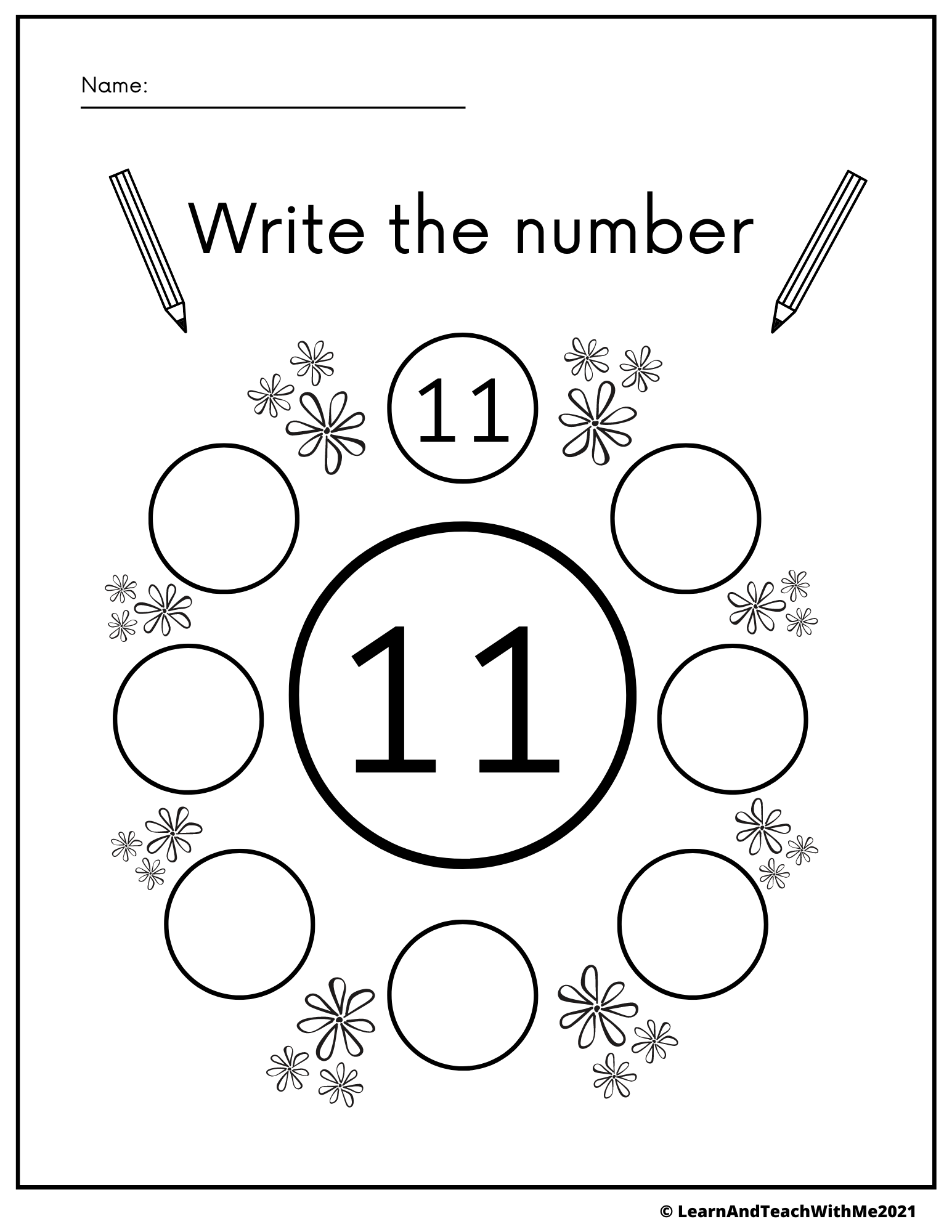 Numbers 11 20 Writing Worksheets Made By Teachers