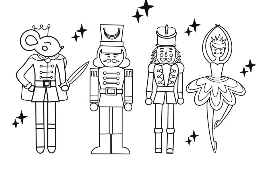 Nutcracker Coloring Page coloring For Kids kids Coloring Activity