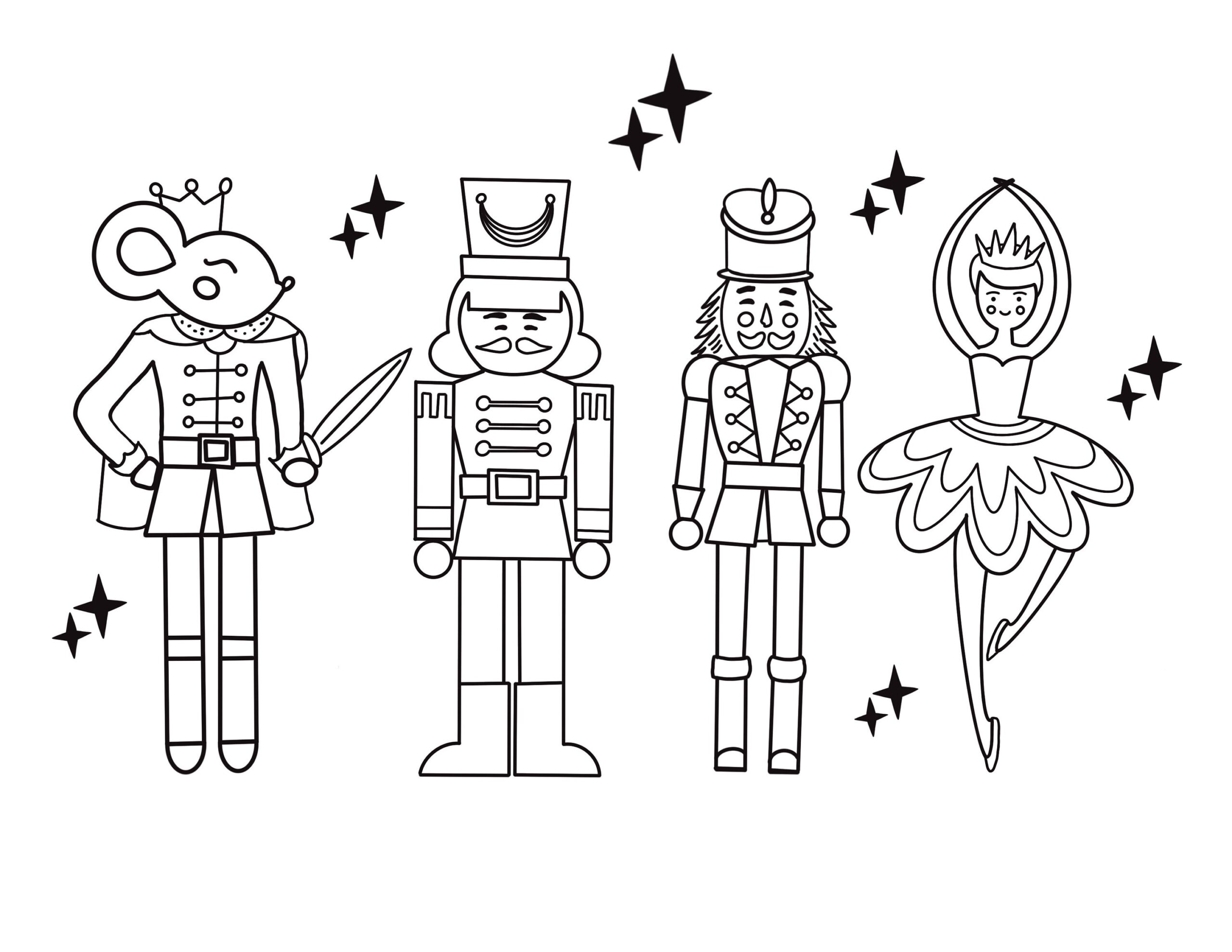 Nutcracker Coloring Page coloring For Kids kids Coloring Activity 