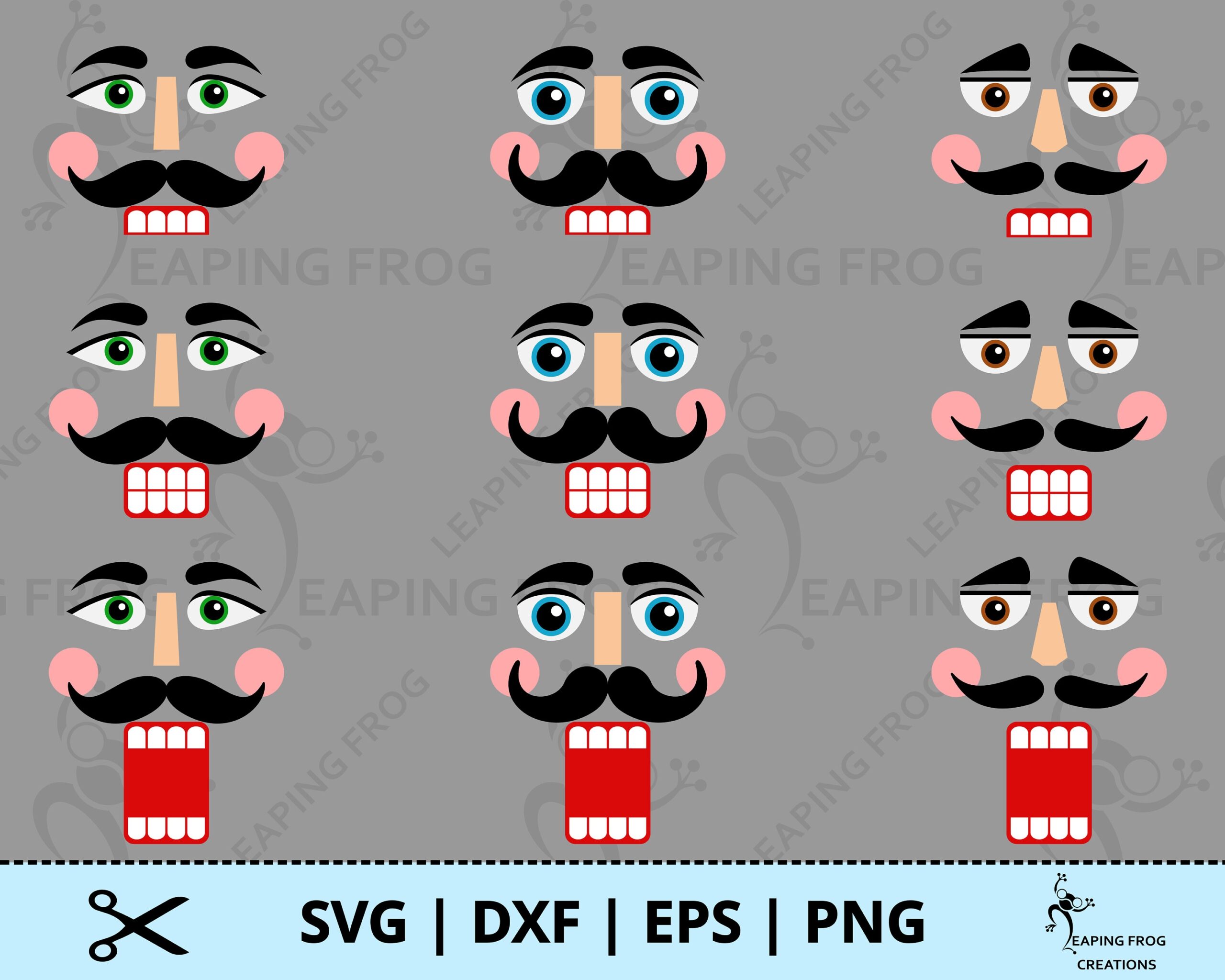 free printable nutcracker face template