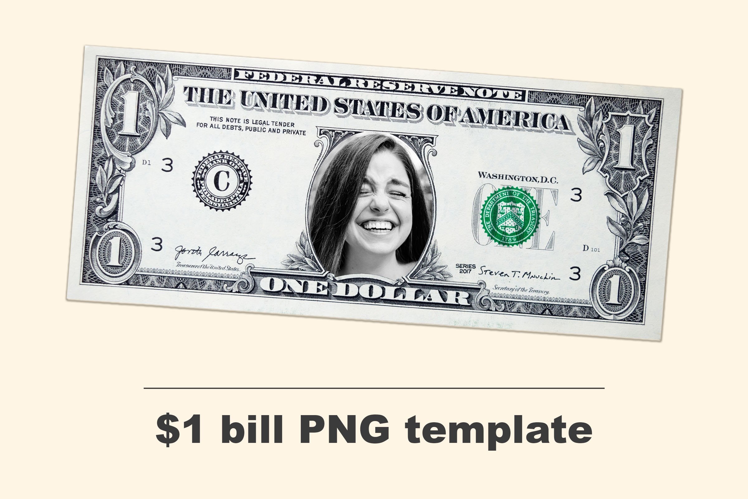 one dollar bill printable
