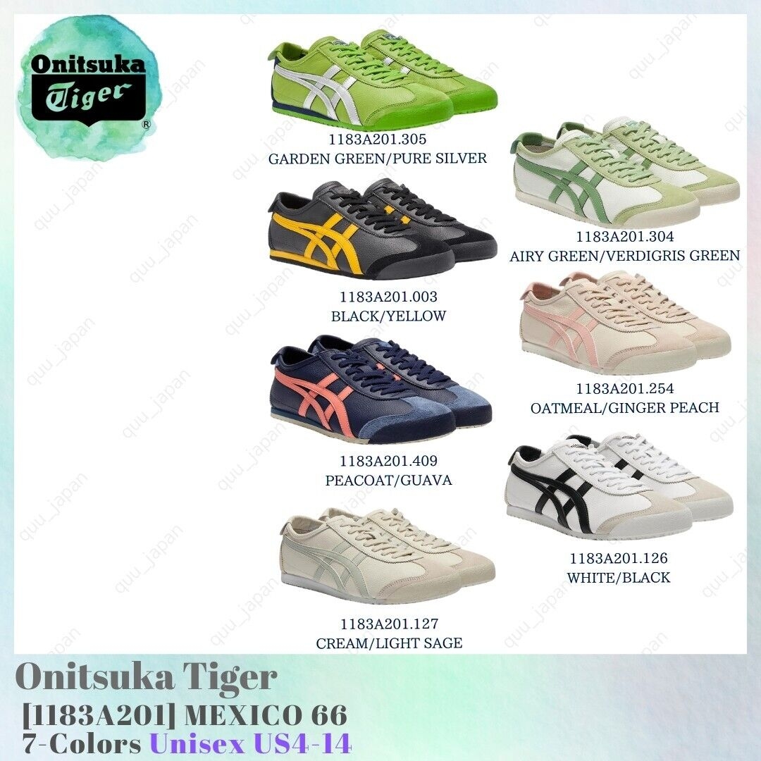 Onitsuka Tiger MEXICO 66 1183A201 7 Colors Unisex US4 14 NEW