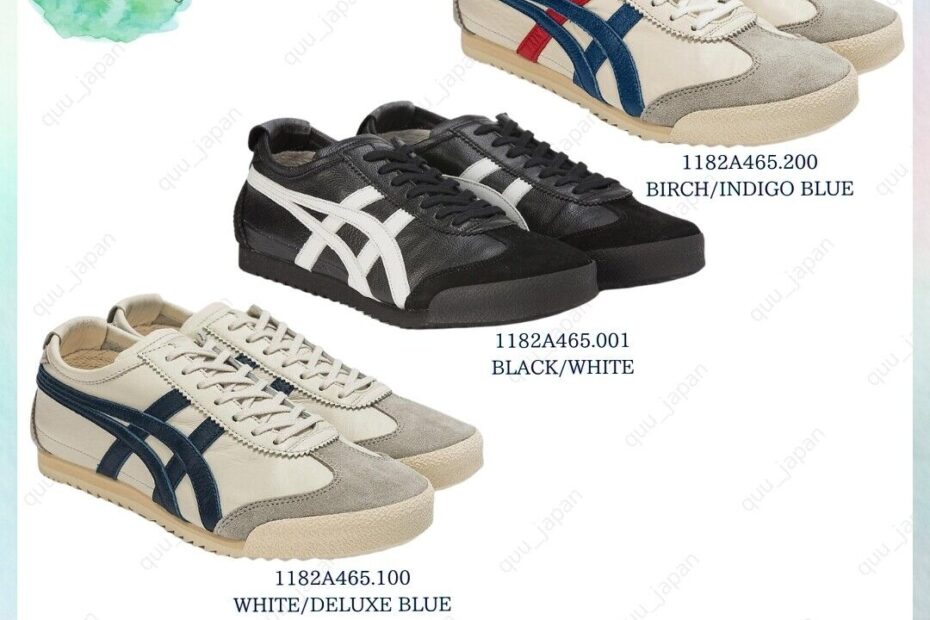 Onitsuka Tiger NIPPON MADE MEXICO 66 DELUXE 1182A465 WOMEN s 3 Colors US4 5 8