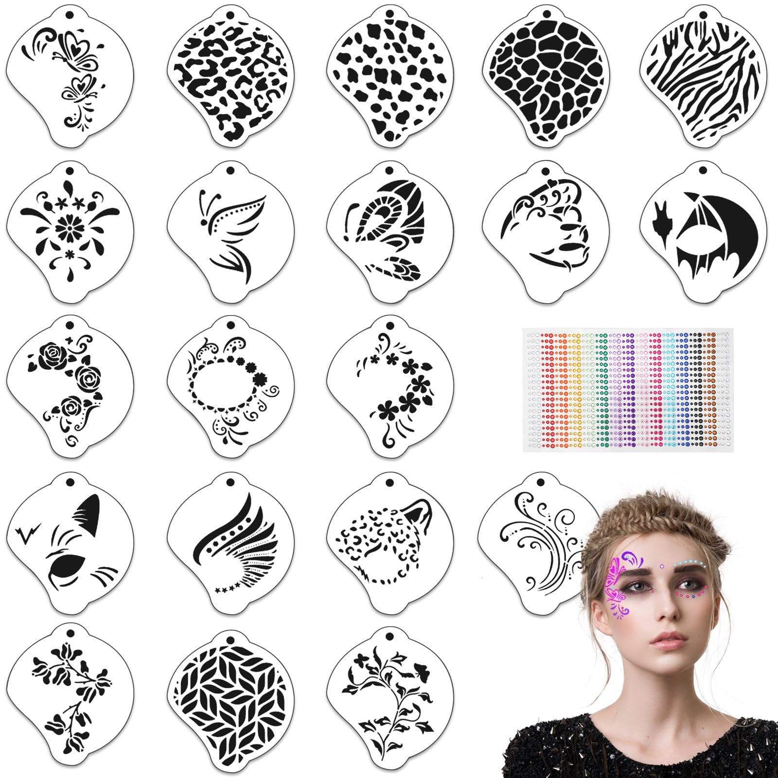 face paint templates printable