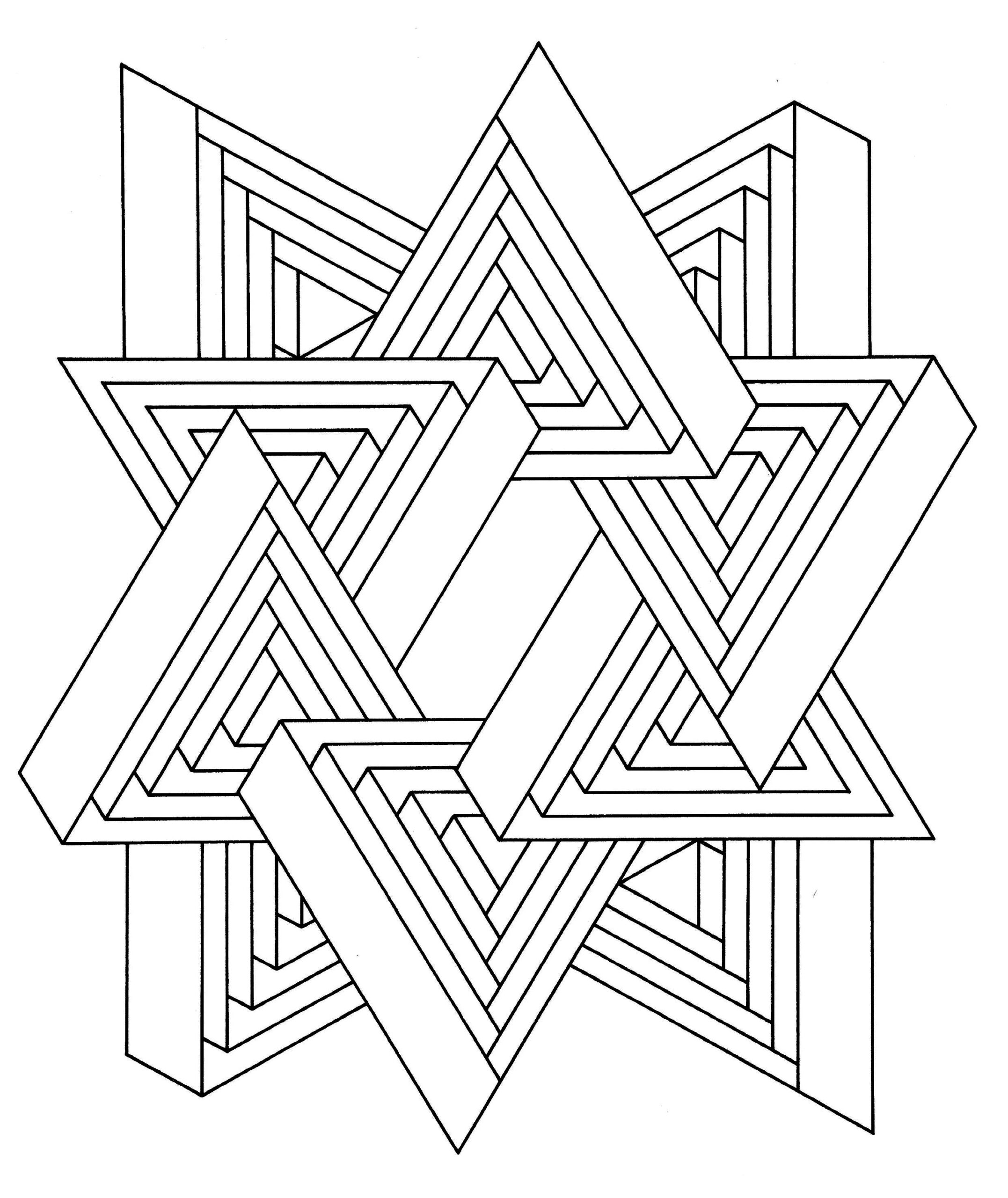 Op Art Jean Larcher 11 Optical Illusions Op Art Coloring Pages Page Https www justcolor 