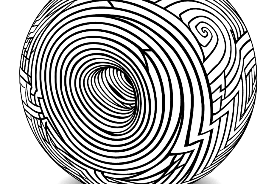 Optical Illusion Coloring Pages Free U0026 Printable