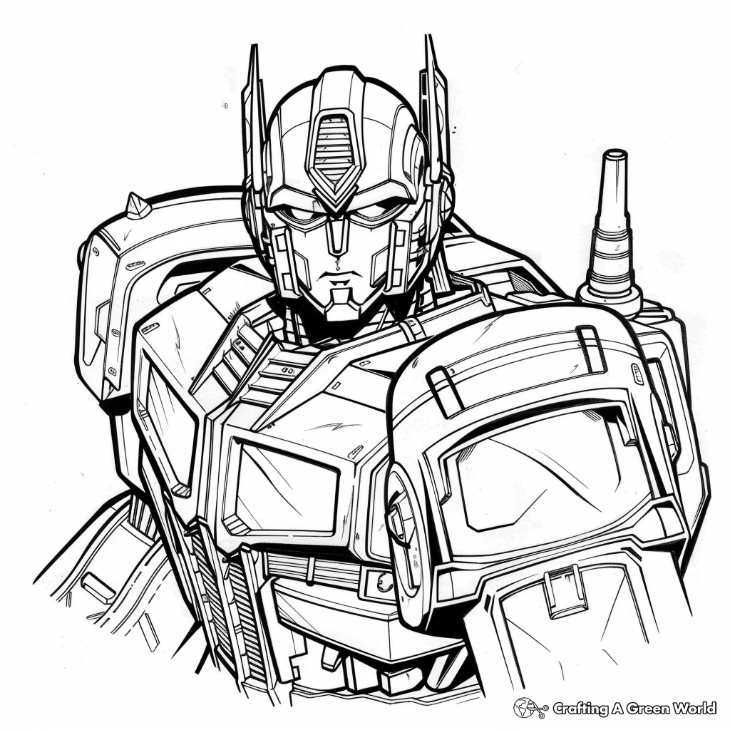 Optimus Prime Coloring Pages Free U0026 Printable 