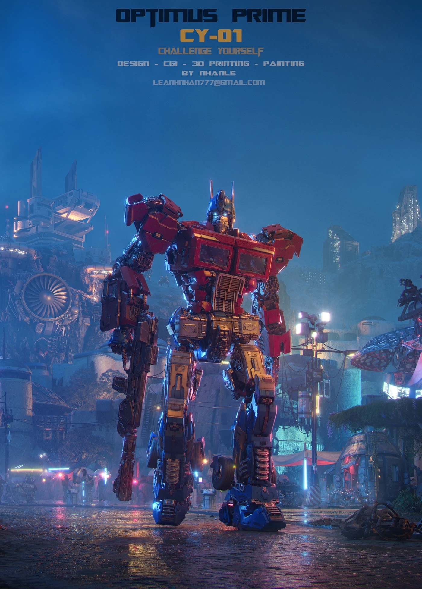 3d printable optimus prime kit