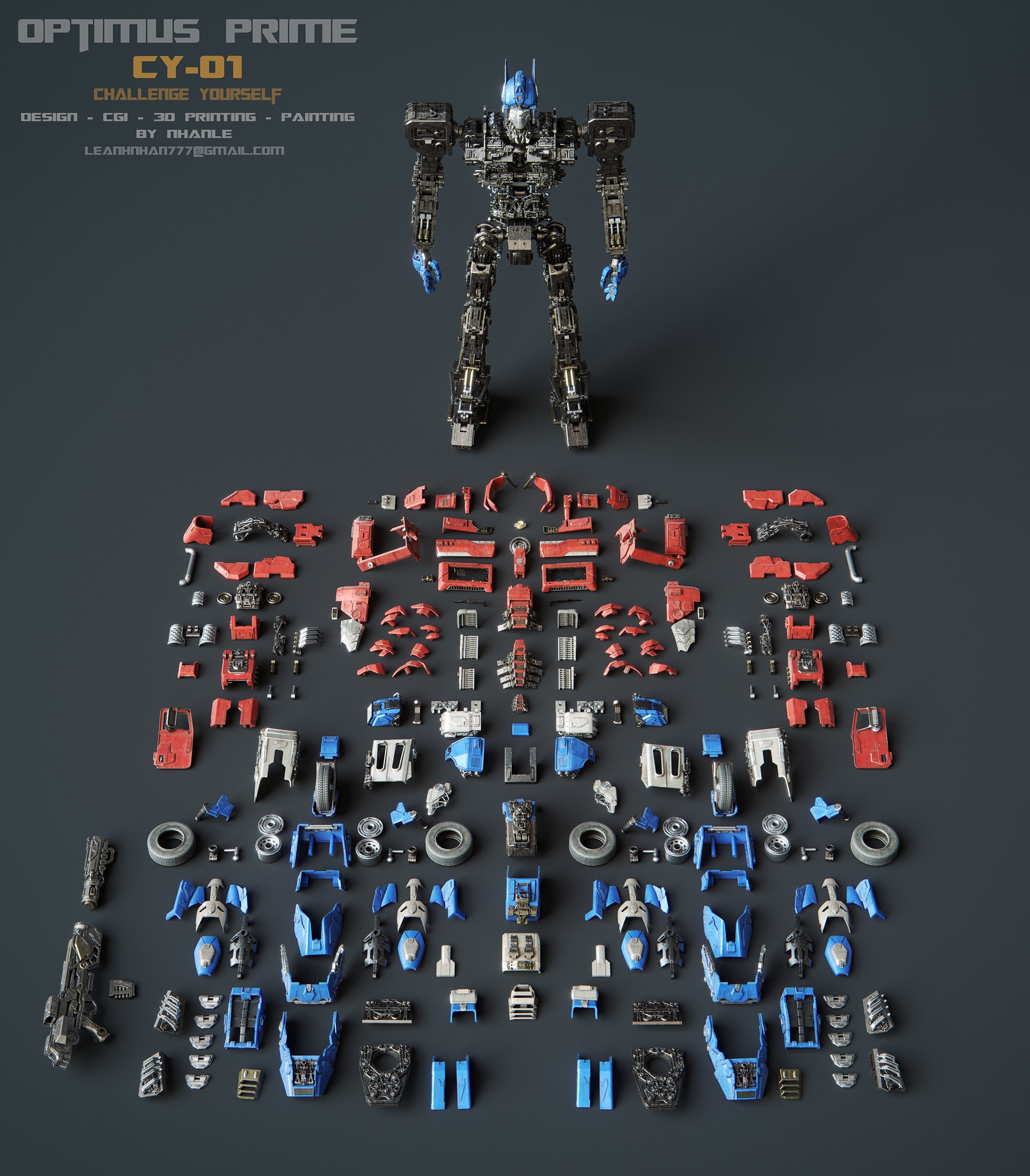 Optimus Prime CY 01 3D Printing 