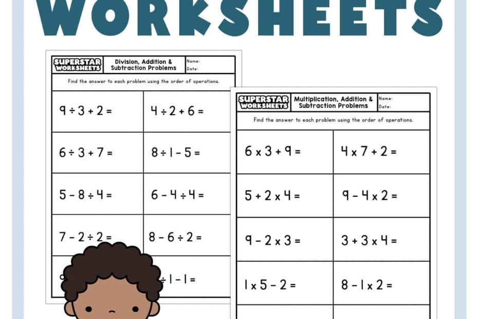 Order Of Operations Worksheets Superstar Worksheets