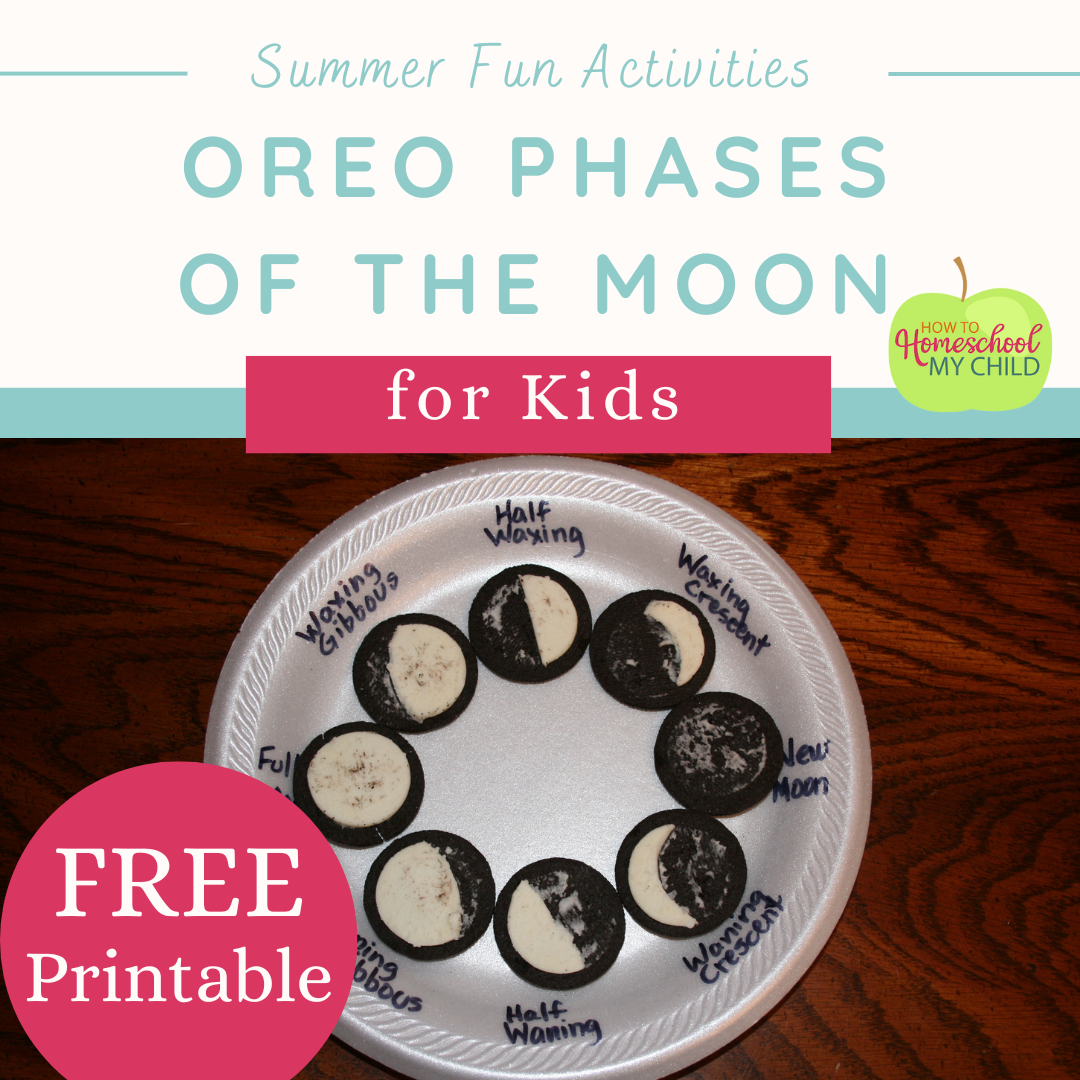 phases of the moon oreo worksheet