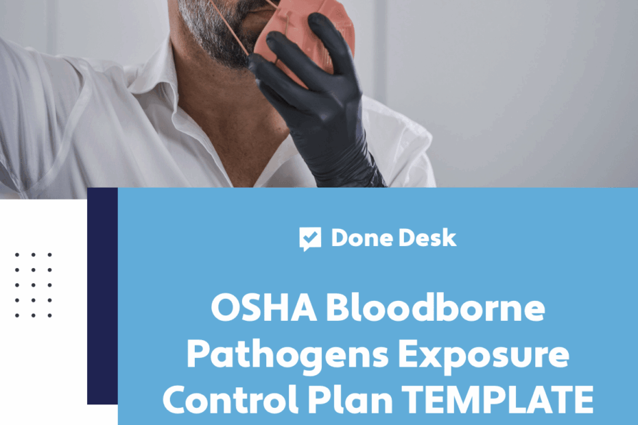 OSHA Bloodborne Pathogens Exposure Control Plan Template