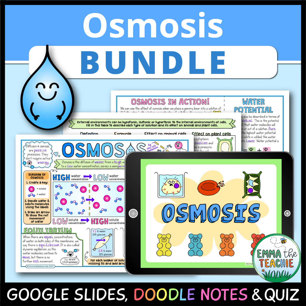 Osmosis Lesson Bundle Emmatheteachie Resources