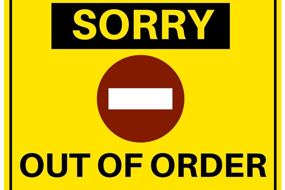 Out Of Order Signs 5 Free PDF Printables