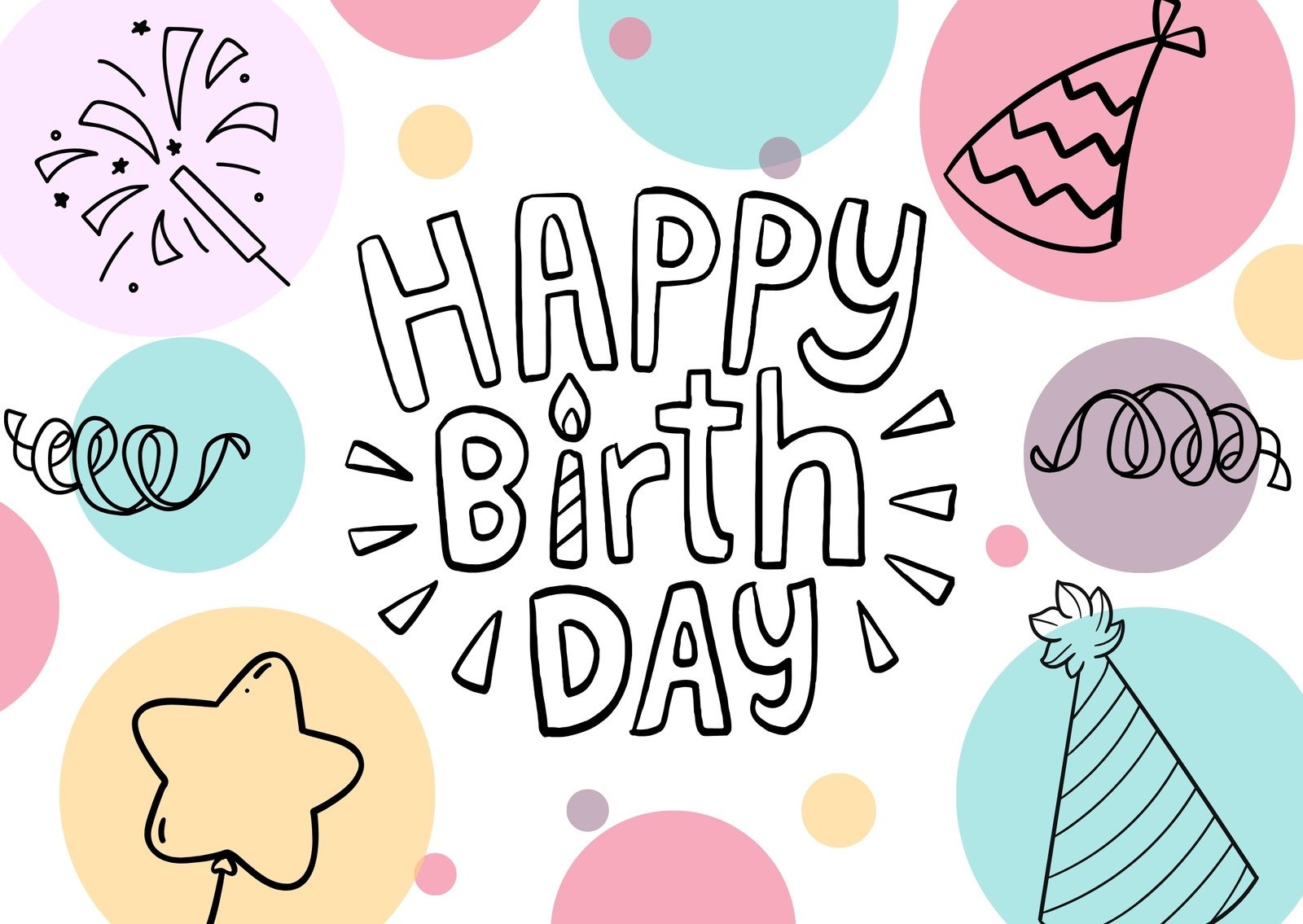Page 2 Free Custom Printable Birthday Card Templates Canva