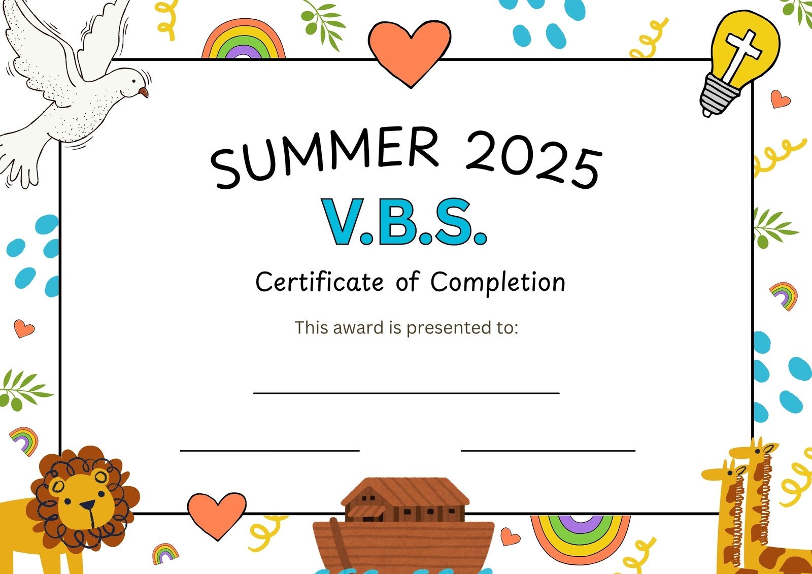 printable certificate