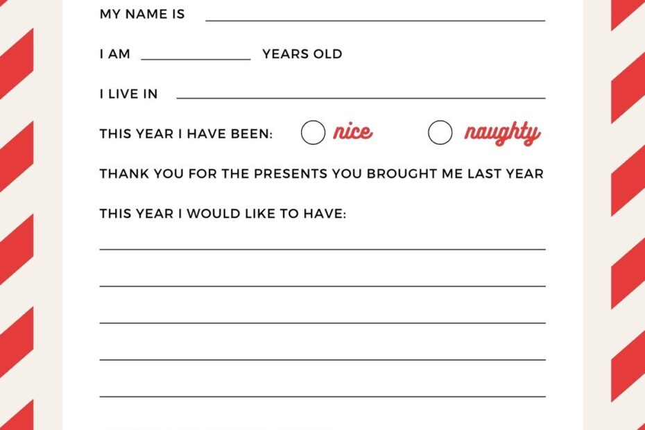 Page 2 Free Printable Santa Letter Templates You Can Customize Worksheets Library