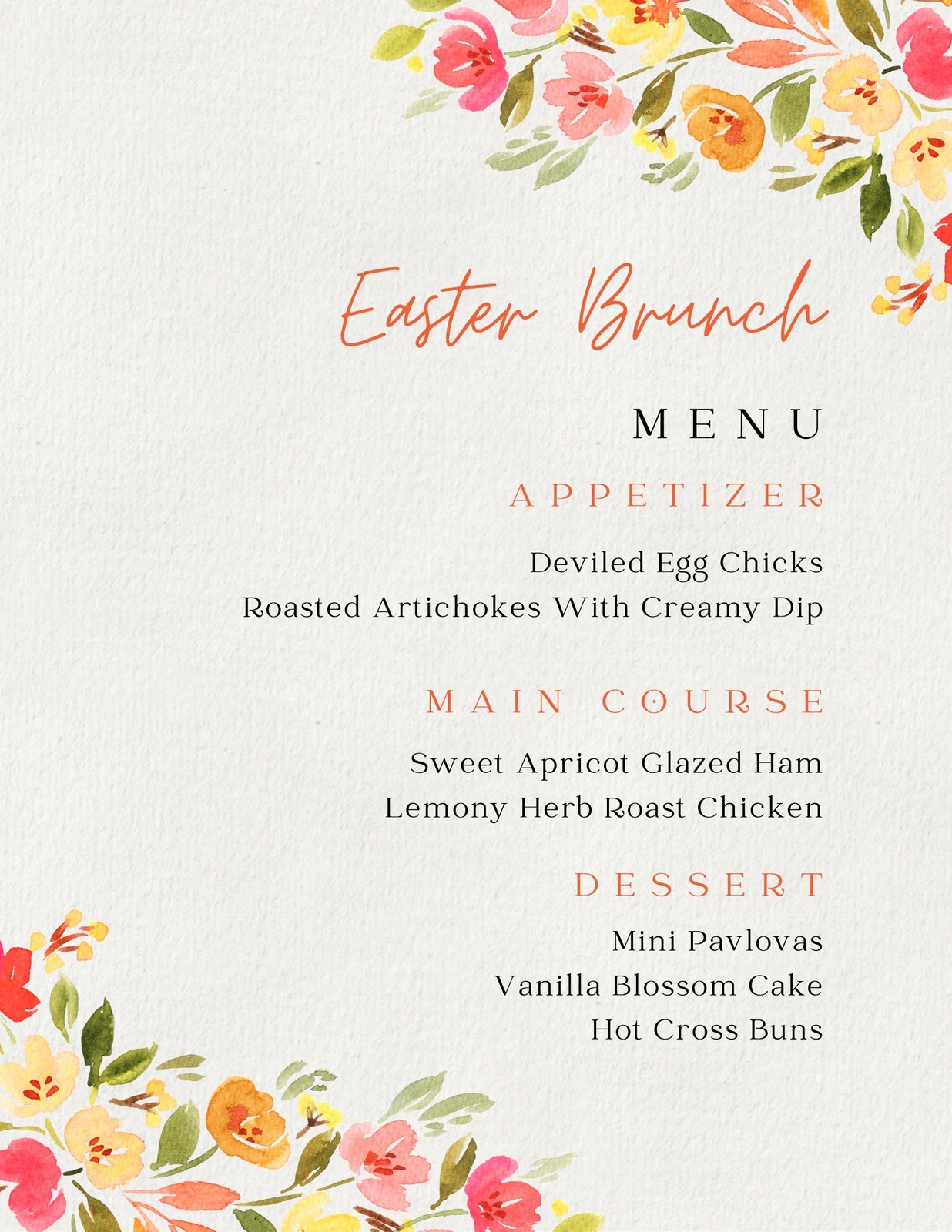 Page 5 Free Printable And Customizable Dinner Party Menu Templates Canva