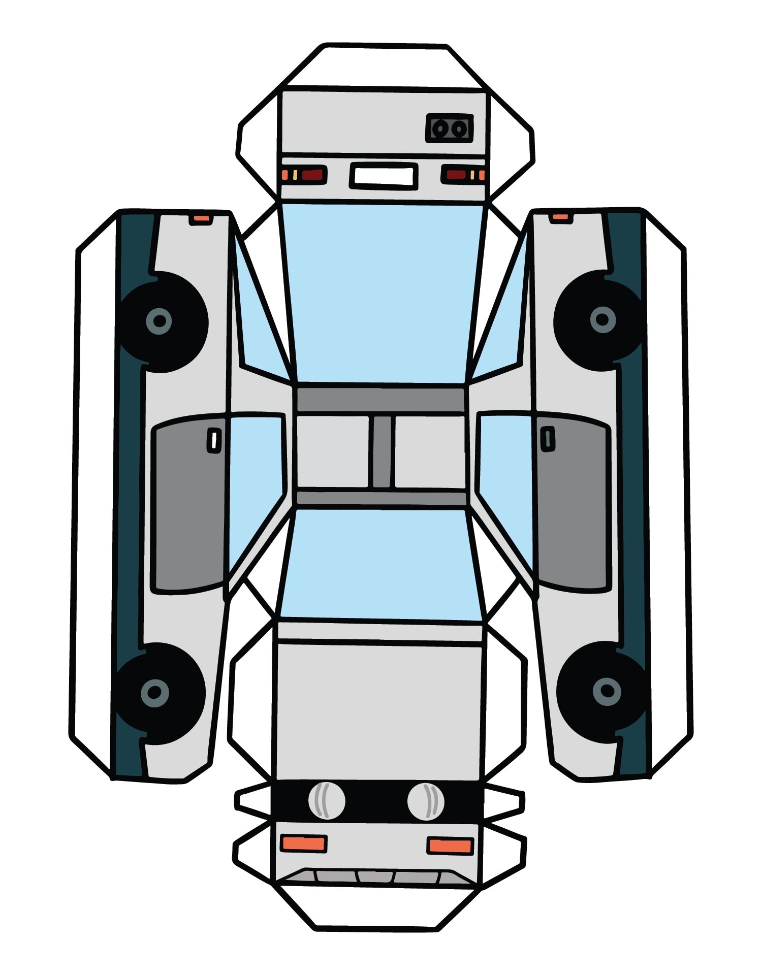 Paper Car Templates 10 Free PDF Printables Printablee Worksheets Library