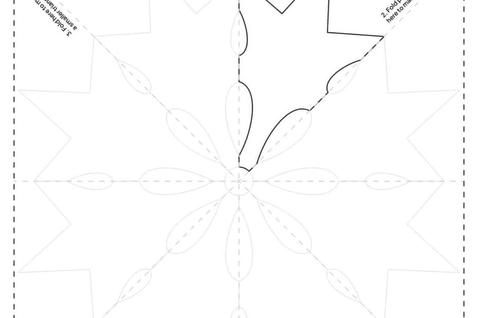 Paper Snowflake Template Childhood Magic