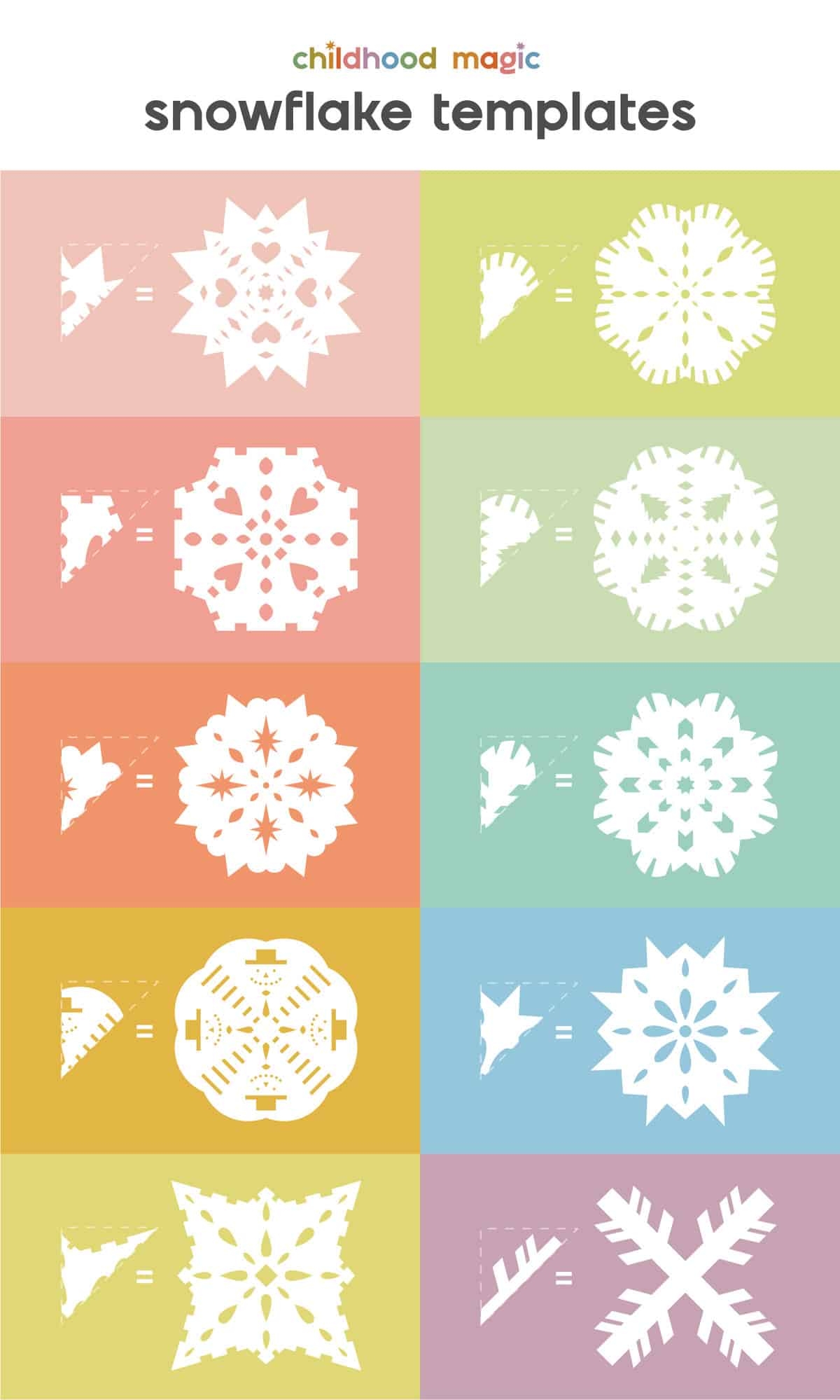 printable snowflake template free
