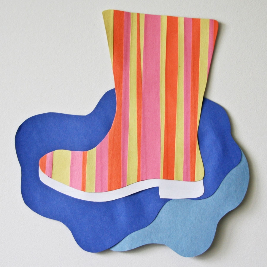Paper Strip Rain Boot Craft