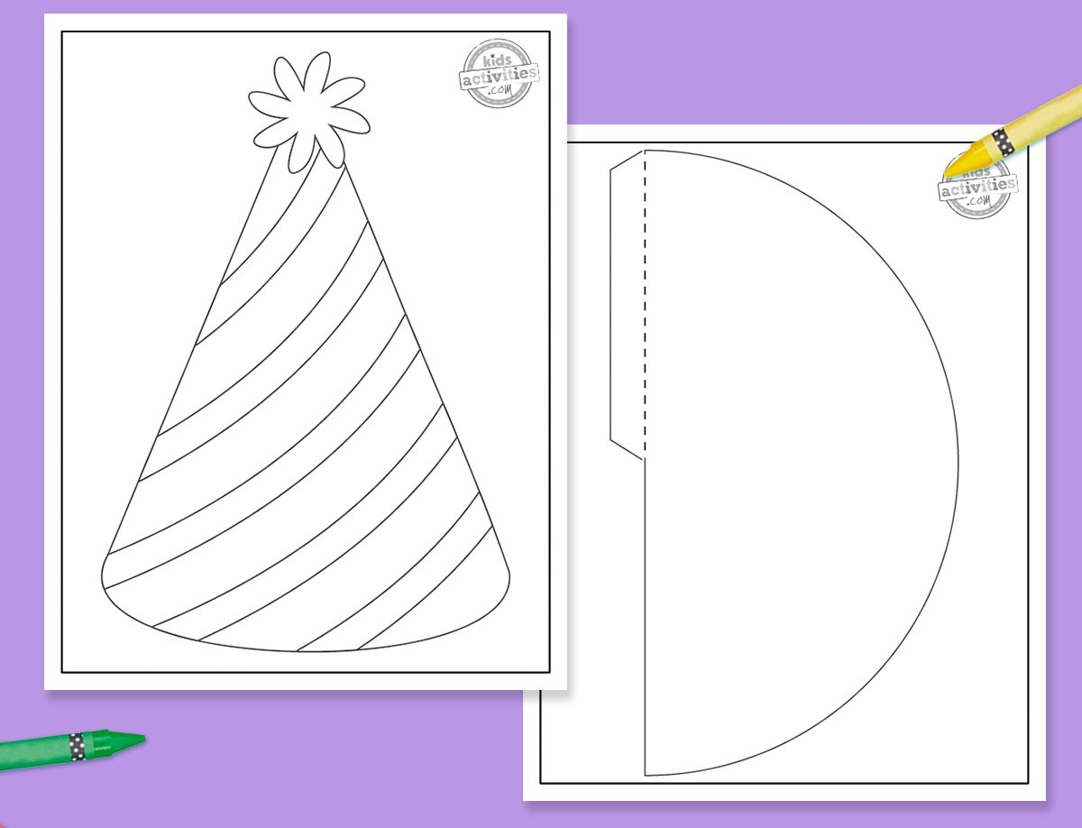 party hat template printable pdf
