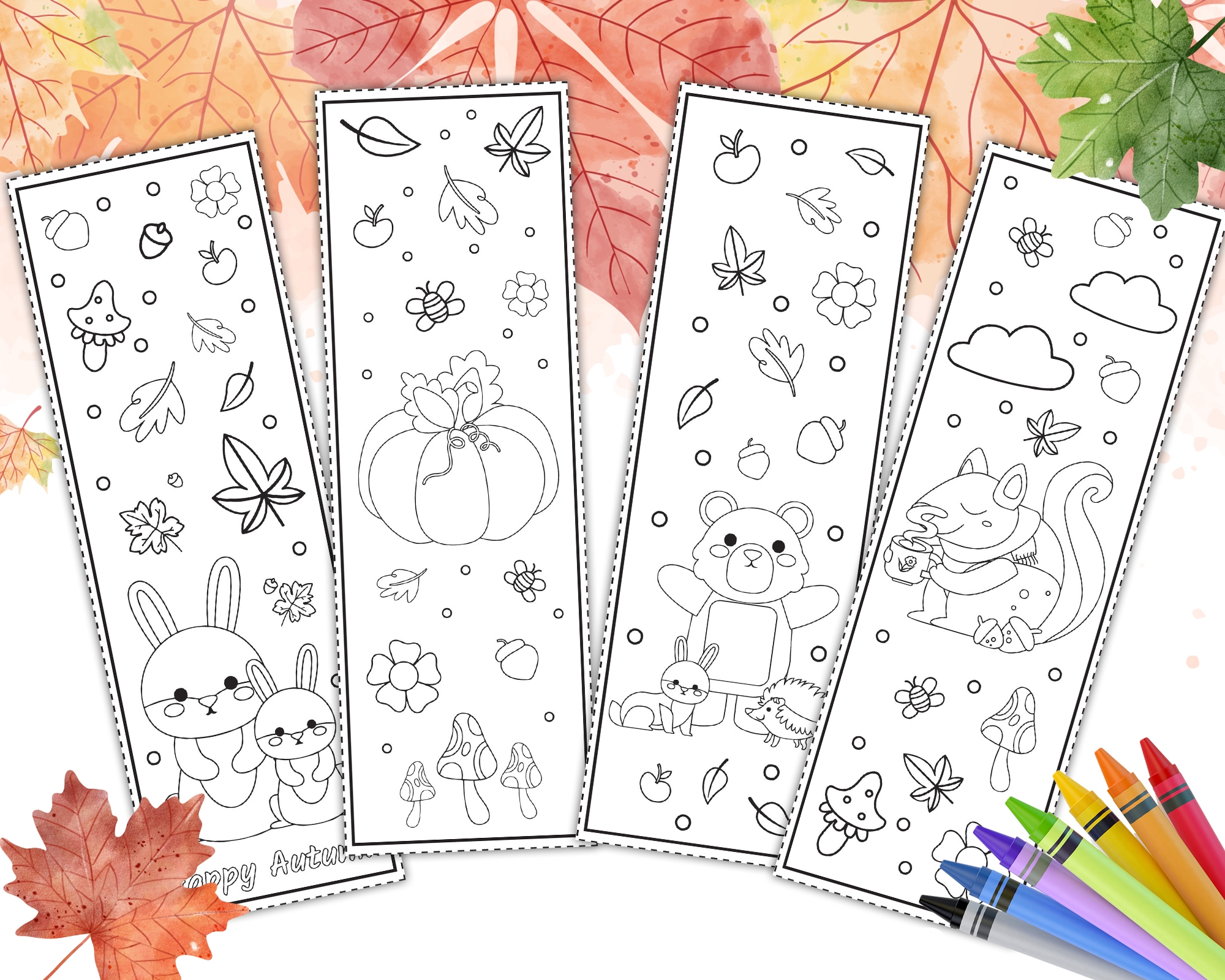 printable coloring bookmarks