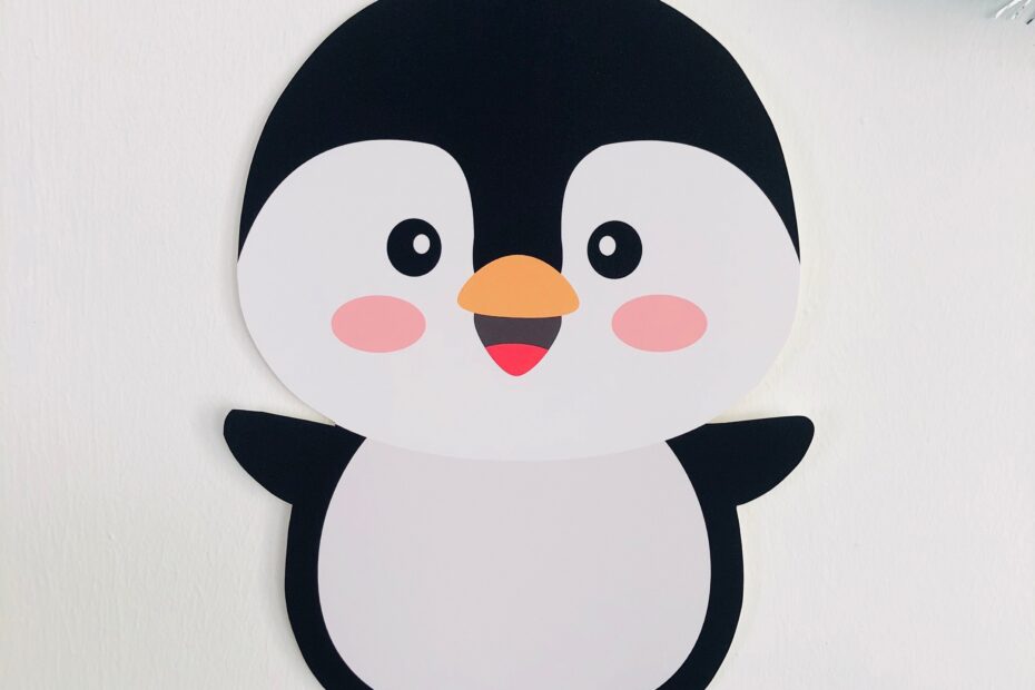 Penguin Cut Out Penguin Party Decorations Printable Etsy